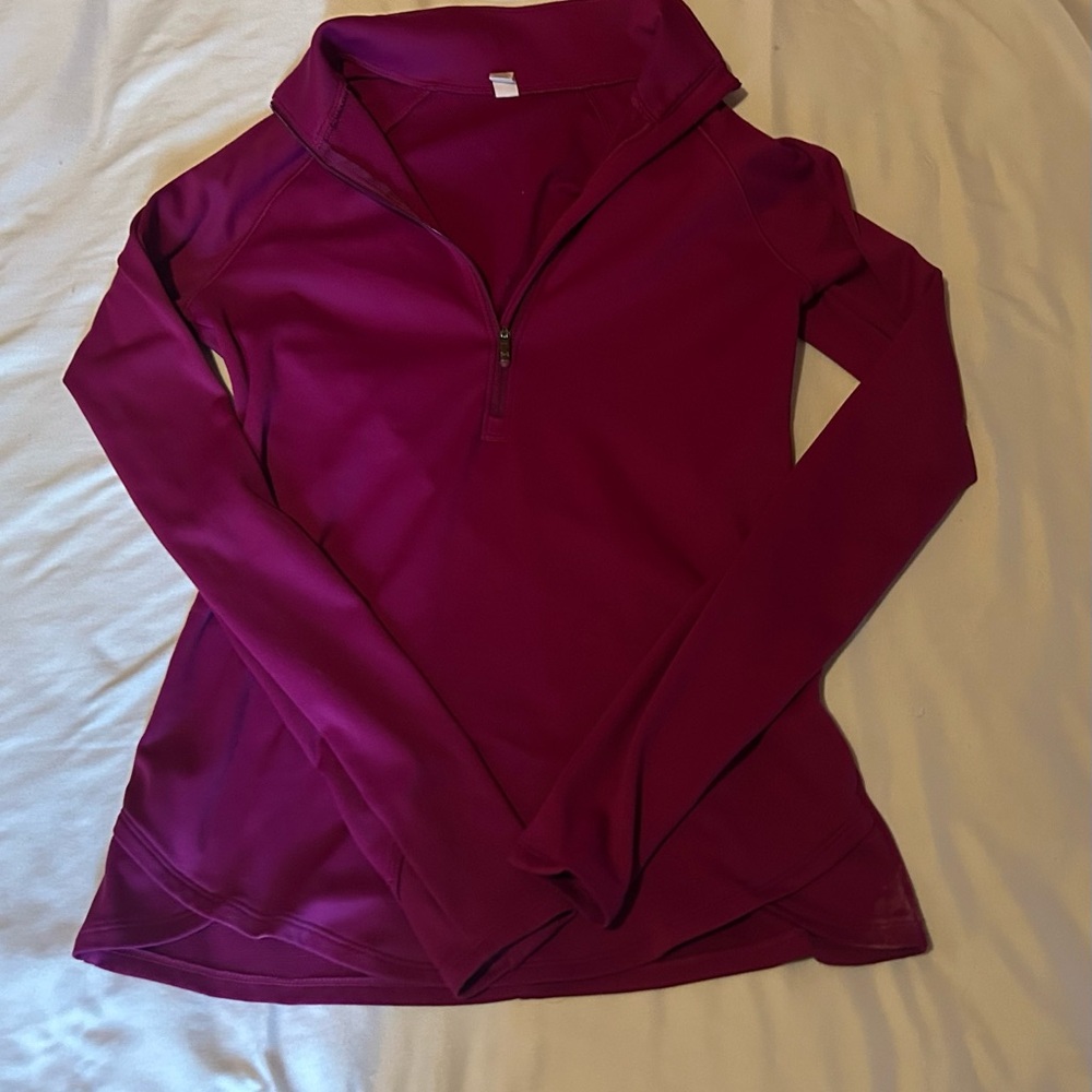 Under Armour Women's Half-Zip Pullover in Berry Plum